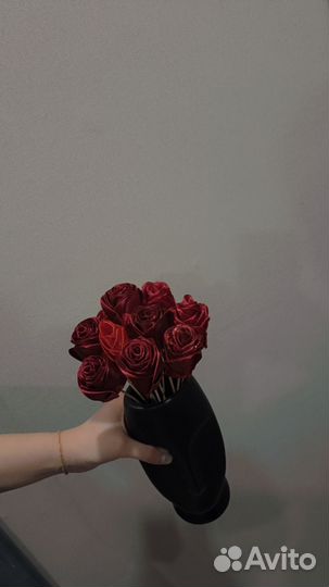 Цветы из атласных лент