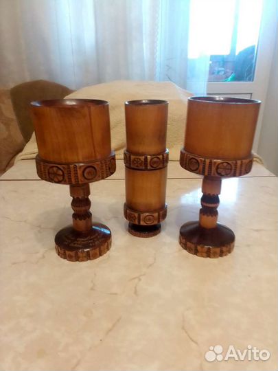 Деревянные вазы