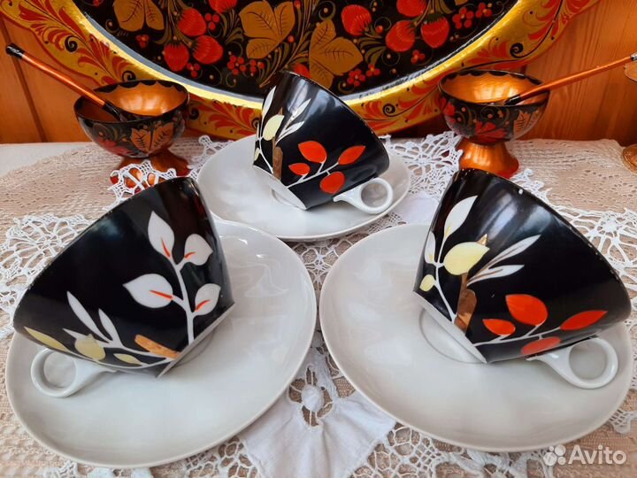 Бронь.Старинные чашки Дулёва СССР