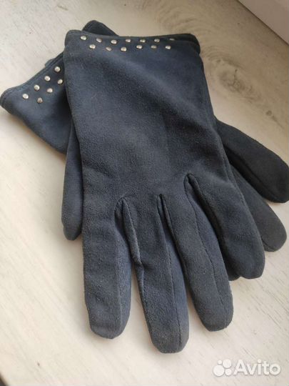 Перчатки замша натуральная