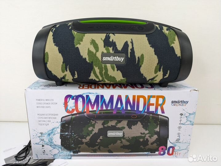Колонка Commander 80 ватт с подсветкой