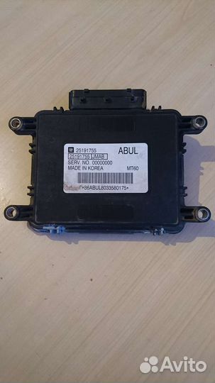 Блок эбу (мозги) daewoo gentra МКПП 25191755