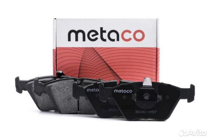 Metaco 3000097 Колодки тормозные BMW 5(E39) 95- пе