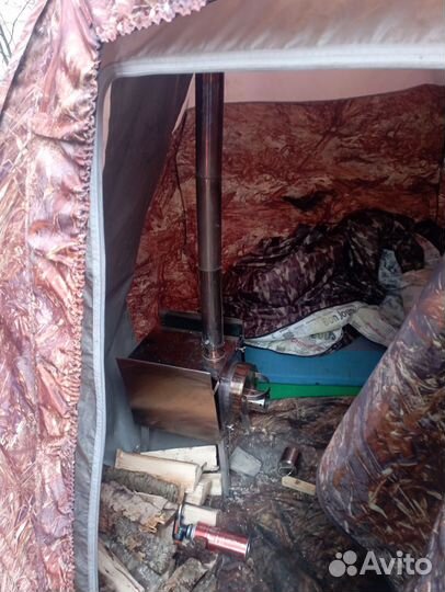 Зимние палатки с печкой