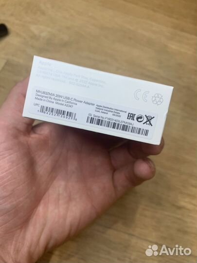 Блок питания Apple 20W новый