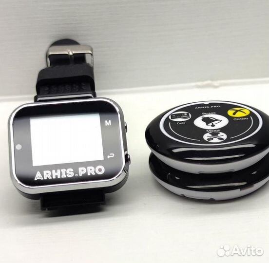 Кнопка вызова официанта модель Смайл и часы