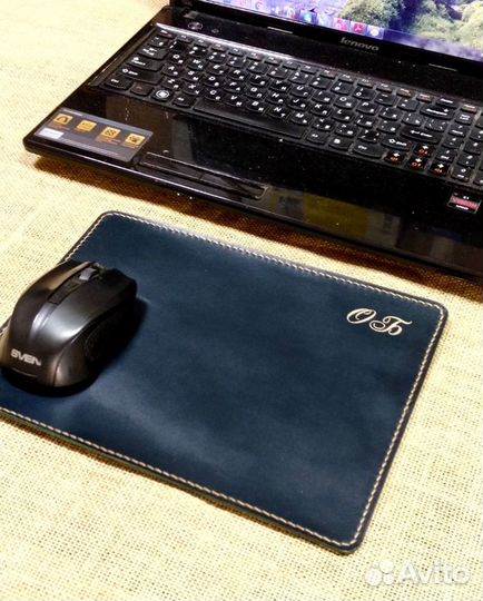Кожаный коврик для мыши