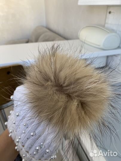 Шапка с митенками