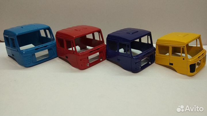 Кабина урал-4320-82м бескапотник - сборная 1/43