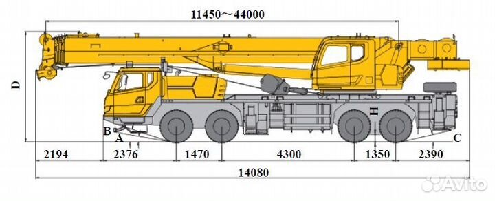 Колесный кран xcmg XCT55 S