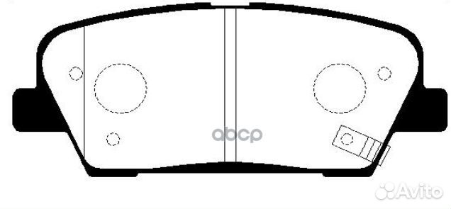 1 Колодки тормозные hyundai santa FE (CM) 2.2D