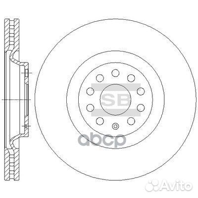 Диск тормозной передний VW tiguan II, passat (3