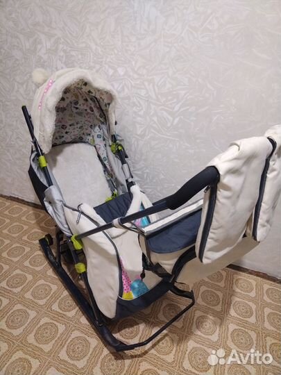 Детские санки коляска nika