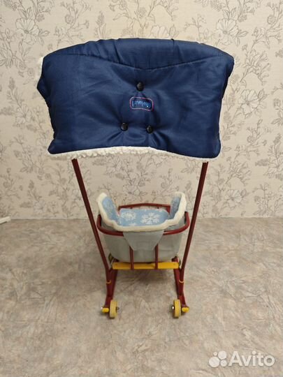 Санки с колесиками