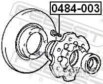 Шпилька колёсная (mitsubishi L200 K6#/K7#