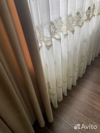Комплект шторы и тюль