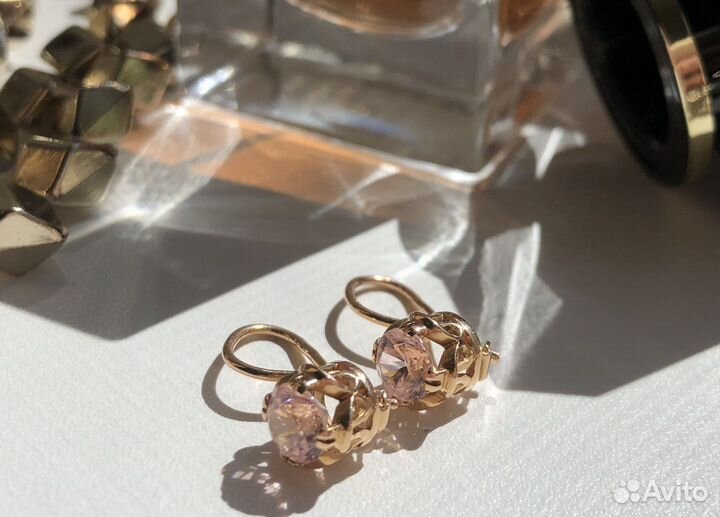 Золотые серьги 583 проба СССР