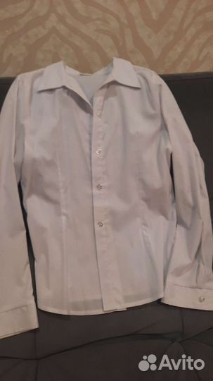 Блузка белая для девочек 158