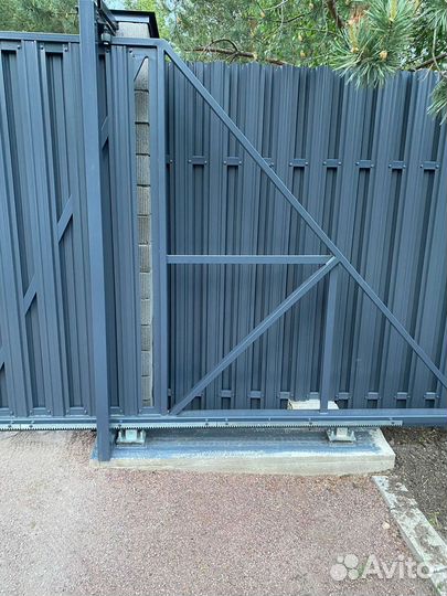 Откатные ворота для дачи