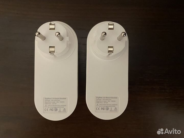 Zigbee умная розетка Moes EU с 2 USB