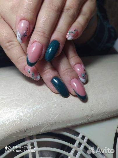 Наращивание ногтей,гель лак, маникюр, педикюр