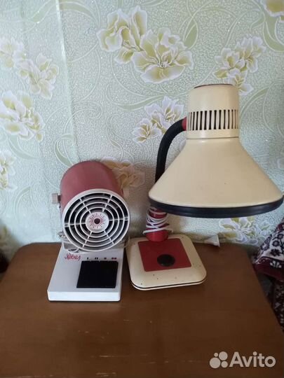 Вентилятор и светильник СССР ретро