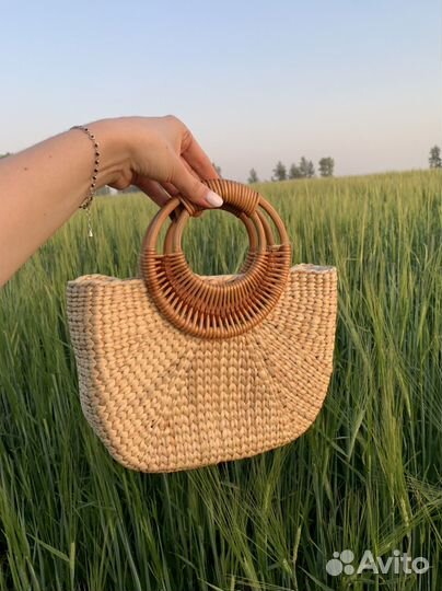 Сумка плетеная летняя