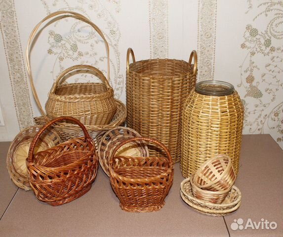 Плетеные корзинки кожух для бутыли