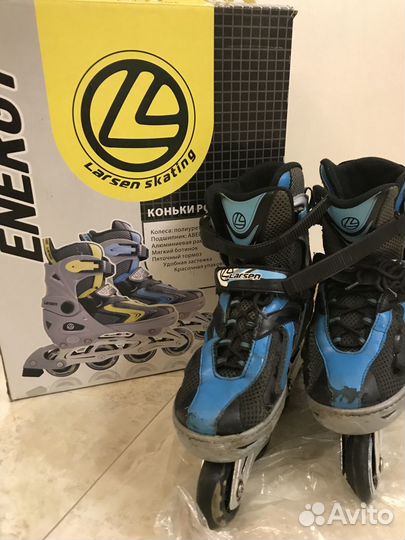 Ролики раздвижные М (37р.-40р.) Larsen c защитой