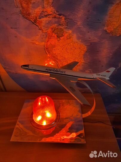 Светильник самолет Ту-104, начало 1960 г