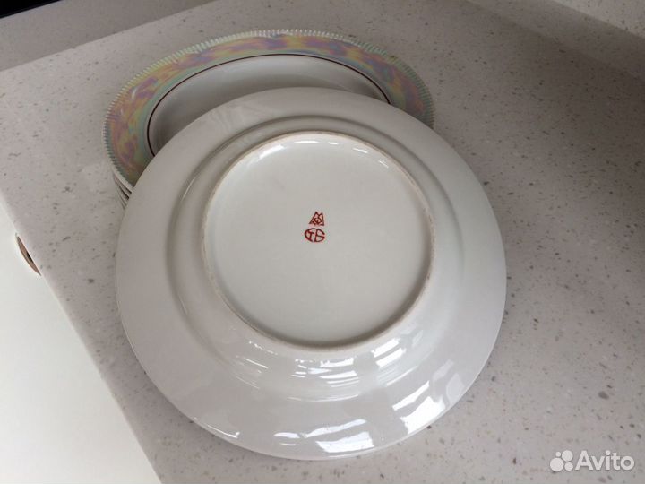 Тарелка СССР с перламутром