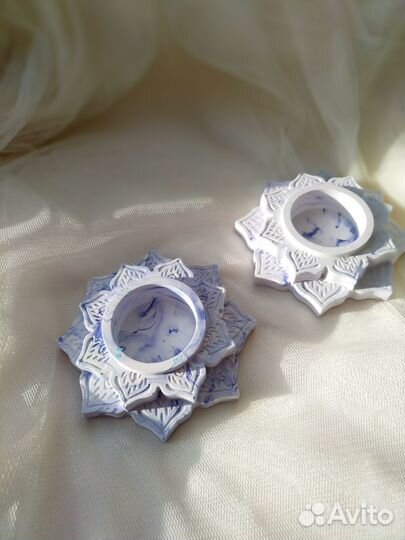 Подсвечник из гипса