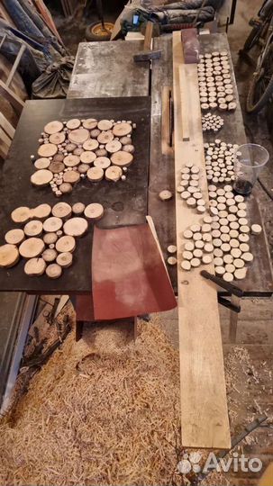 Спилы дерева для декора