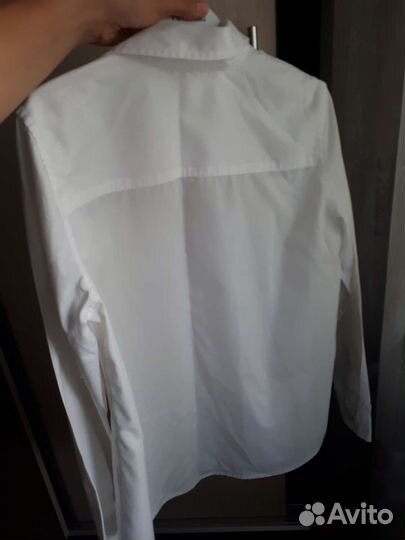 Рубашка школьная белая для мальчика 12-13 лет
