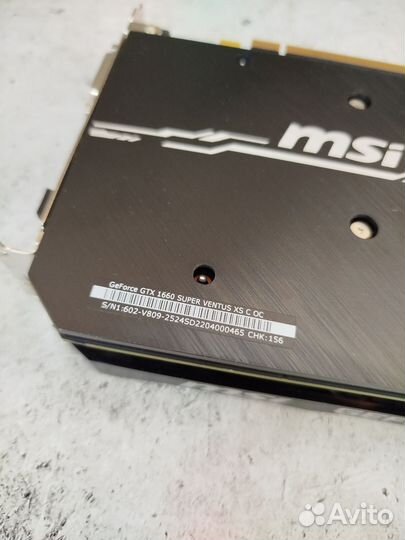 Видеокарта Msi Gtx 1660 super