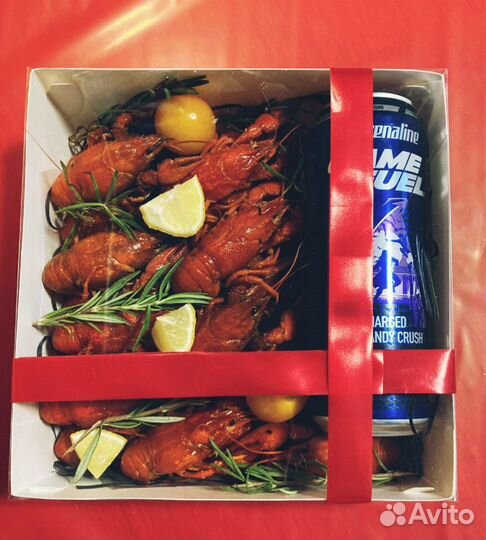 Подарочный Бокс (Раки, Морепродукты,Икра)