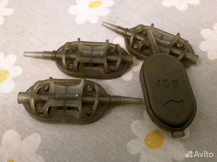 Карповые флэт кормушки 4 штуки