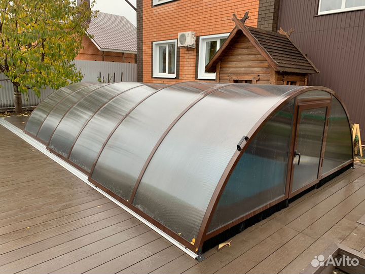 Павильон для бассейна 4,0*8,3 монолитный