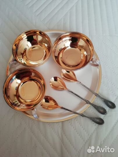 Кофейный мельхиоровый набор