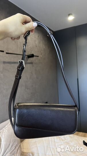 Сумка Zara женская новая цвет горький шоколад