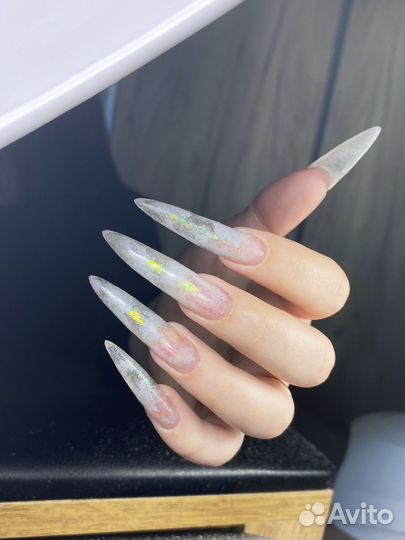Наращивание ногтей маникюр гель лак все включено