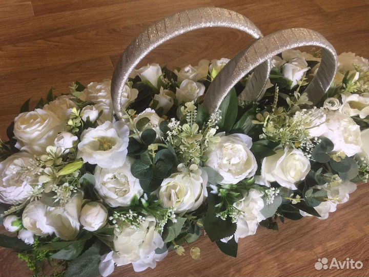 Украшения на машину свадебные