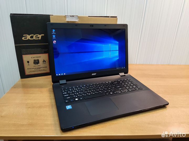 Новый большой ноутбук Acer intel/SSD/HDD/17.3/8GB