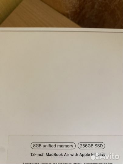 Apple macbook air 13 2020 m1 8gb 256