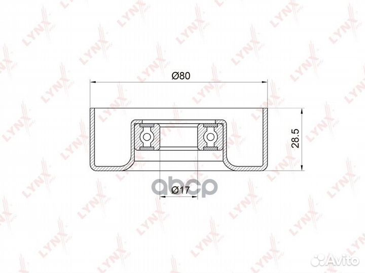 Ролик натяжной приводного ремня mitsubishi Outl
