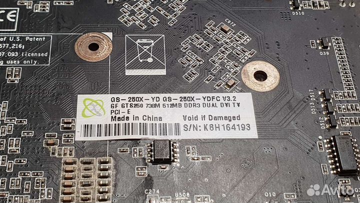 Видеокарта 9800GTX и GTS250 на запчасти