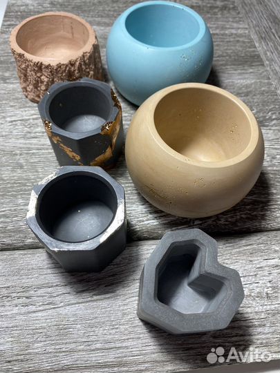 Кашпо из гипса