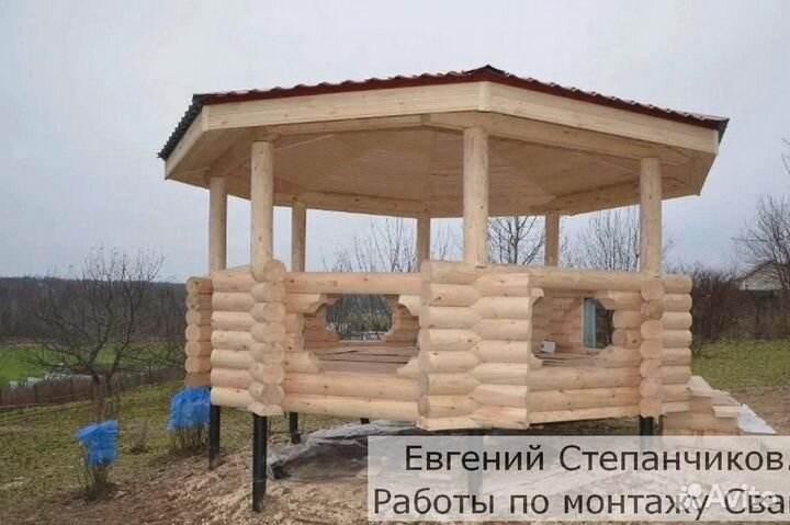 Винтовые сваи с установкой