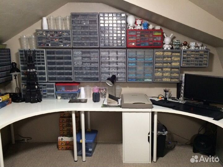 Lego Стеллаж для хранения Лего Шкафчик с ячейками