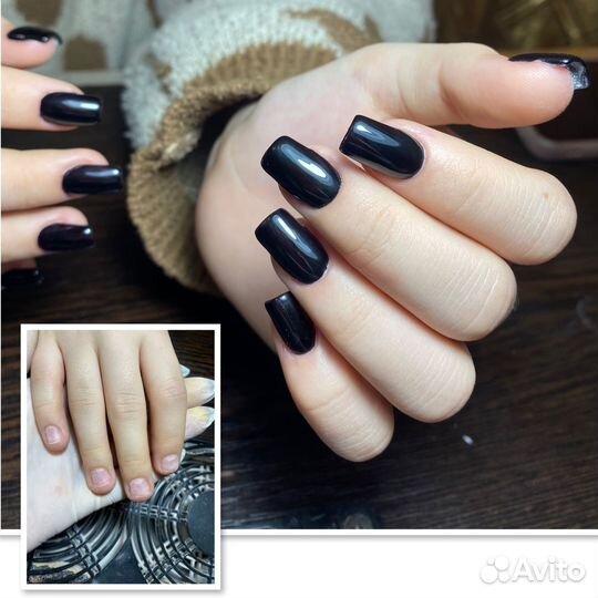 Маникюр, ресницы, брови